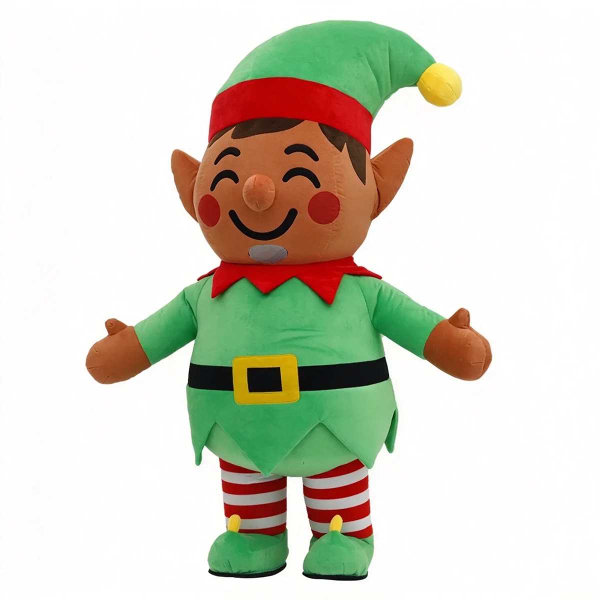 Christmas Elf Boy Mascot — inflatable mascot costume, factory photo