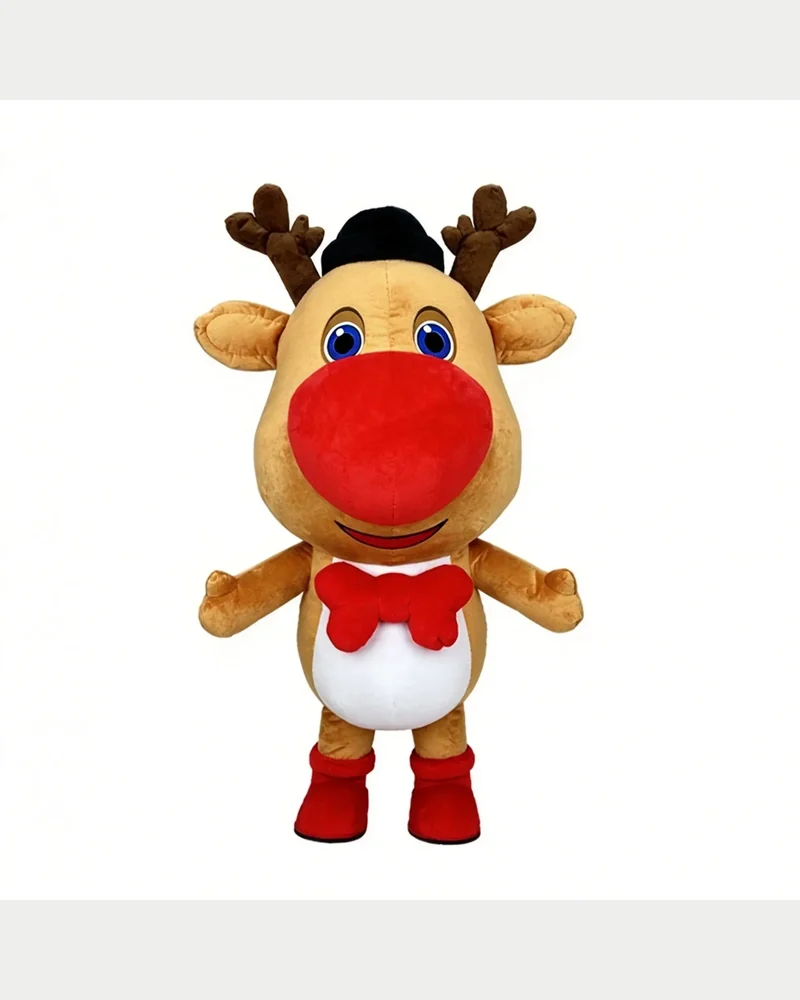 Red-Nose Reindeer Mascot