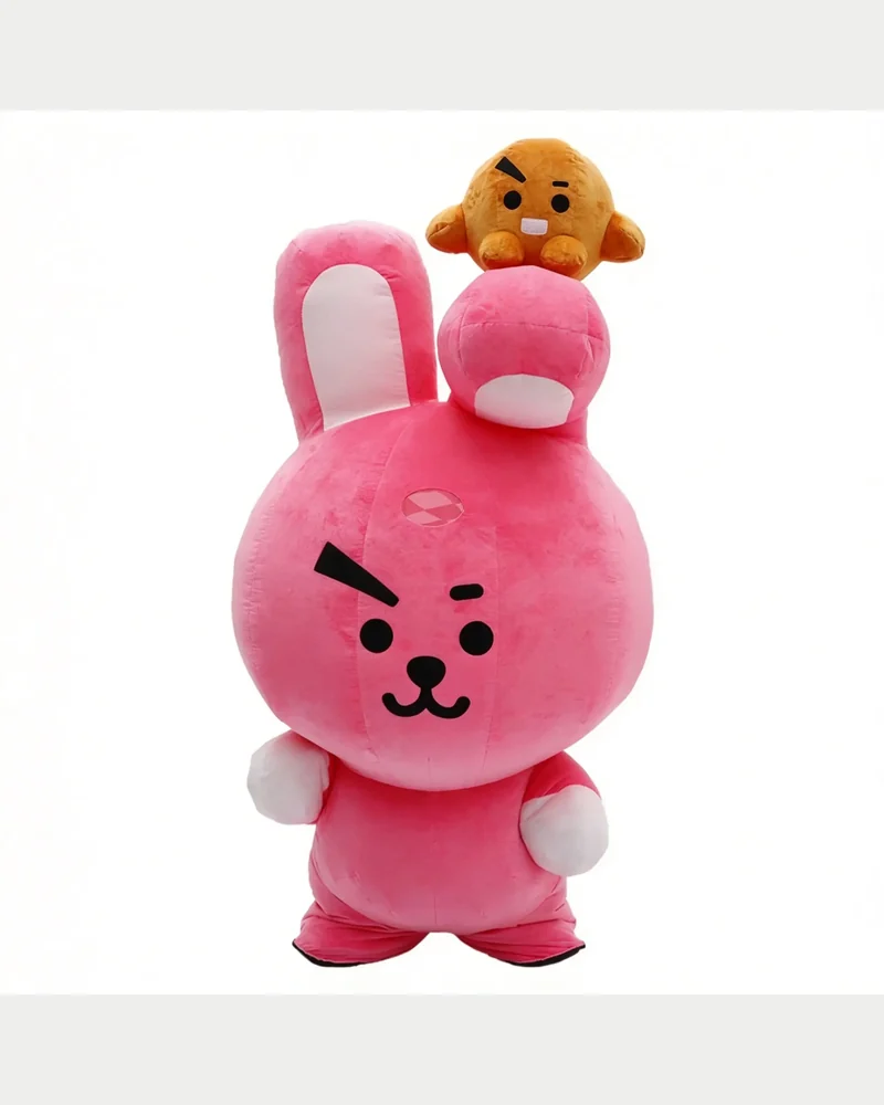 Pink Cartoon Bunny Mascot