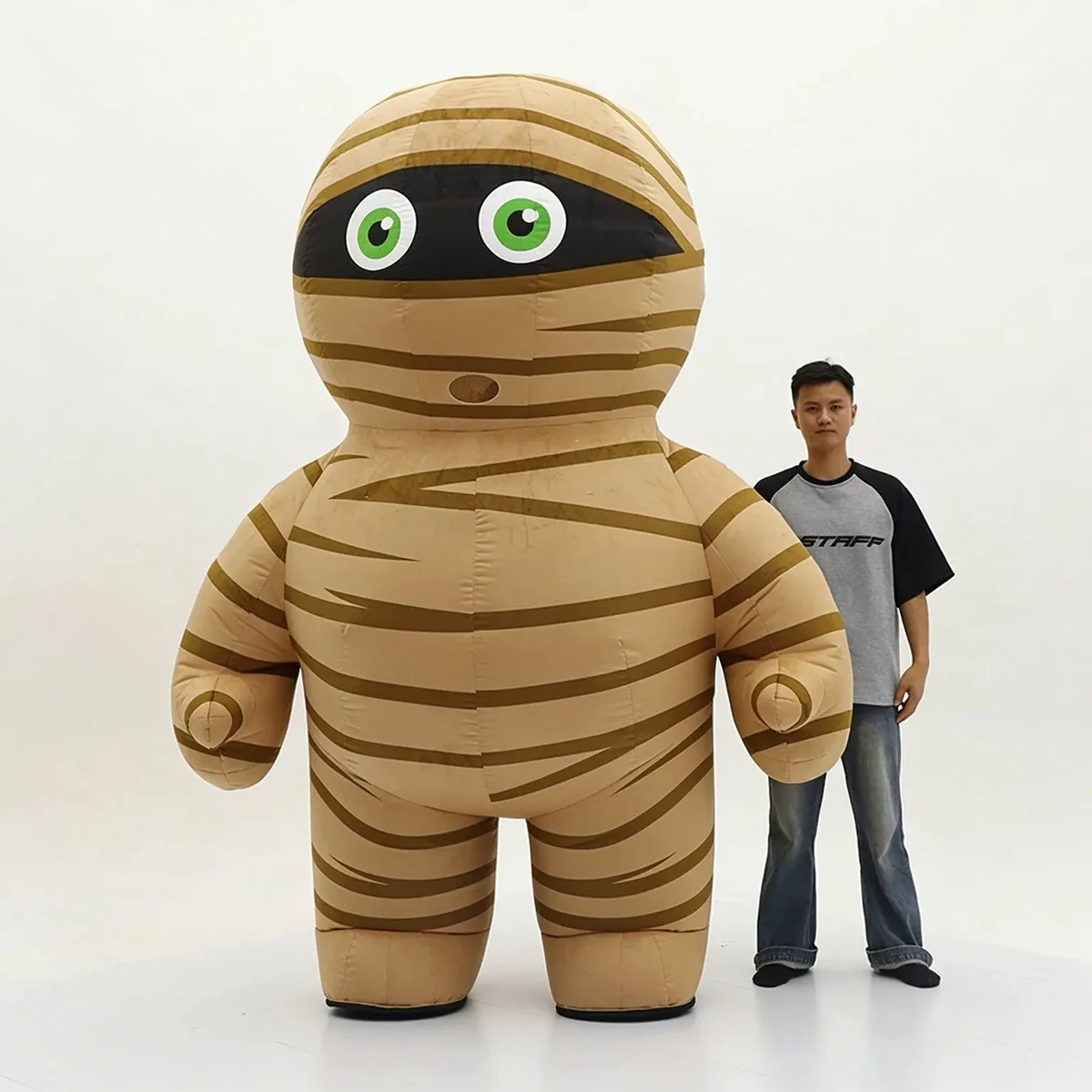 Giant Mummy Mascot — inflatable mascot costume, factory photo