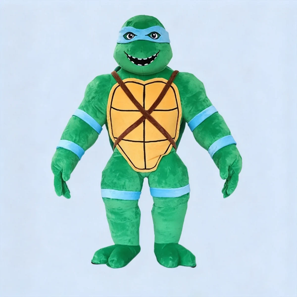 Blue Mask Turtle Mascot — Classic — inflatable mascot costume, factory photo