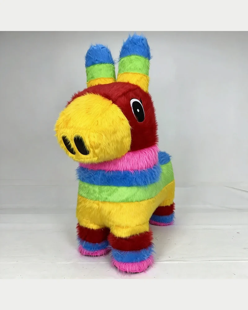 Rainbow Donkey Mascot