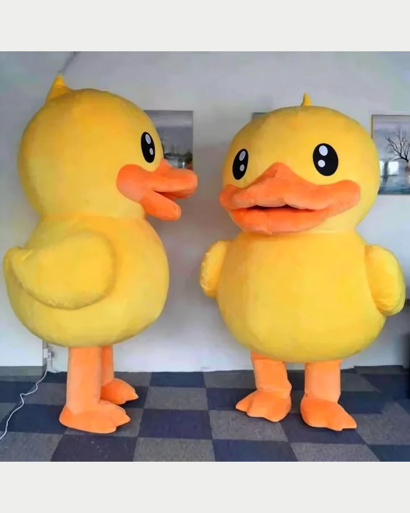 Giant Yellow Duck Mascot