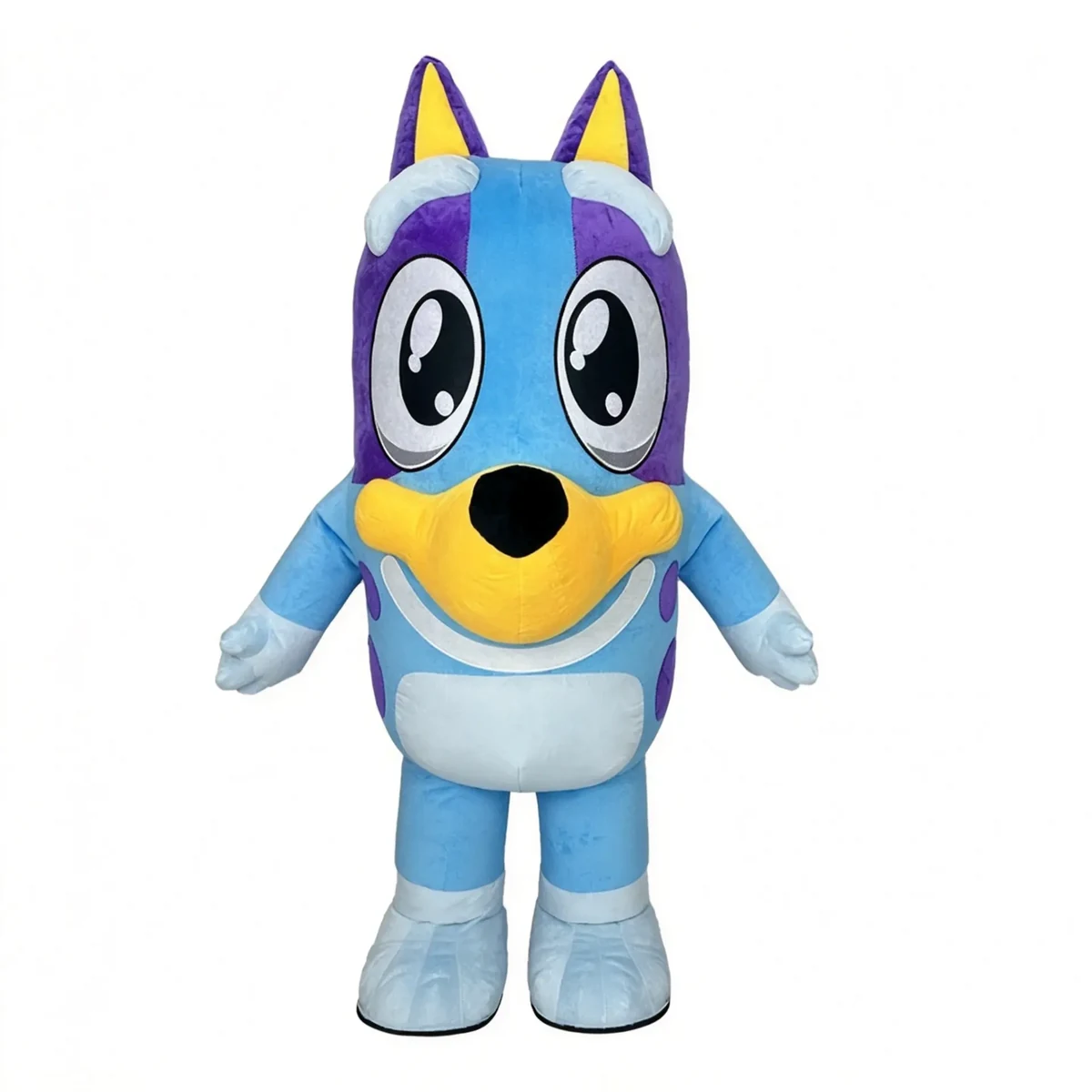Blue Cartoon Puppy Mascot — inflatable mascot costume, factory photo