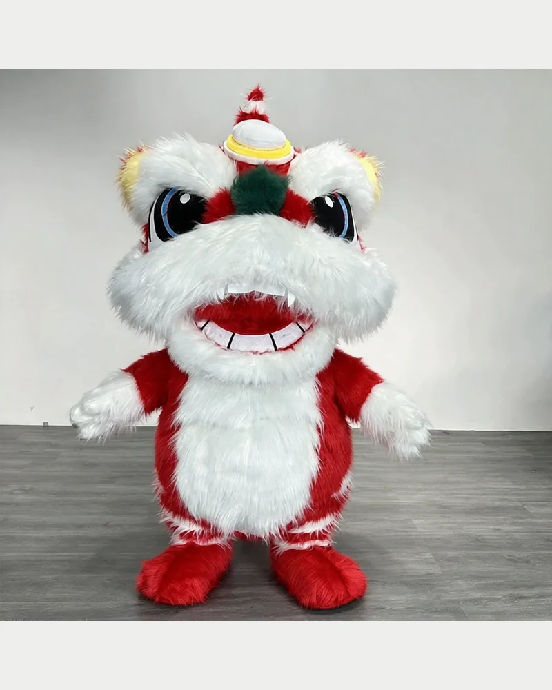 Red Lion Dance Mascot