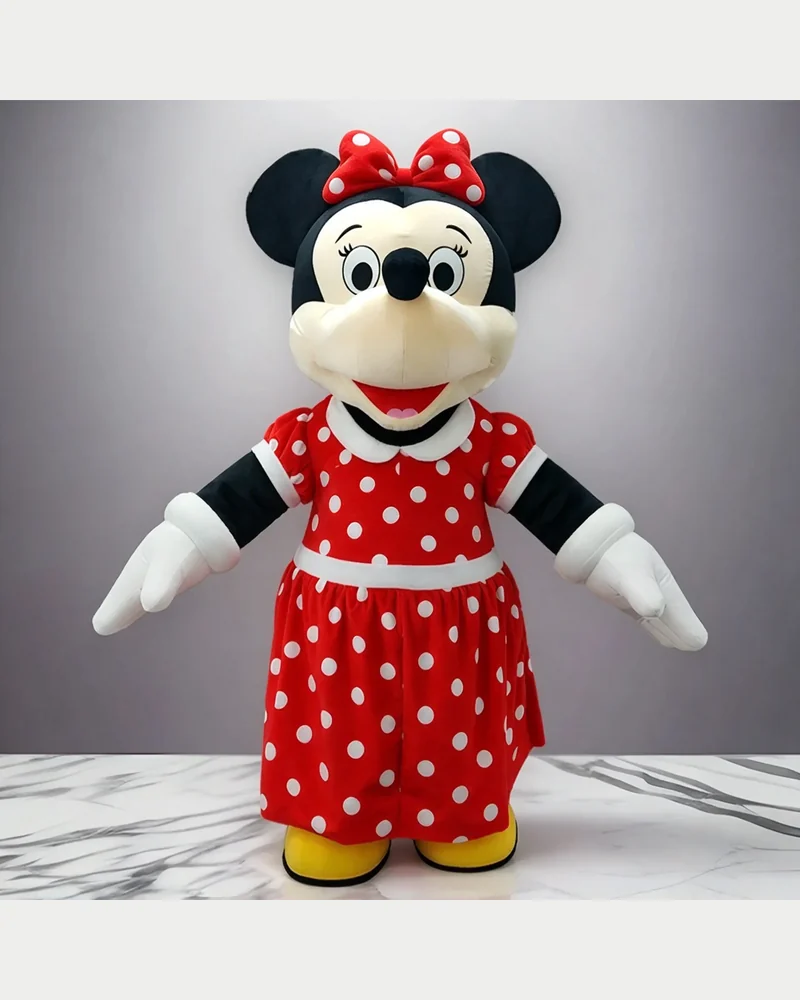 Red Polka Dot Mouse Mascot