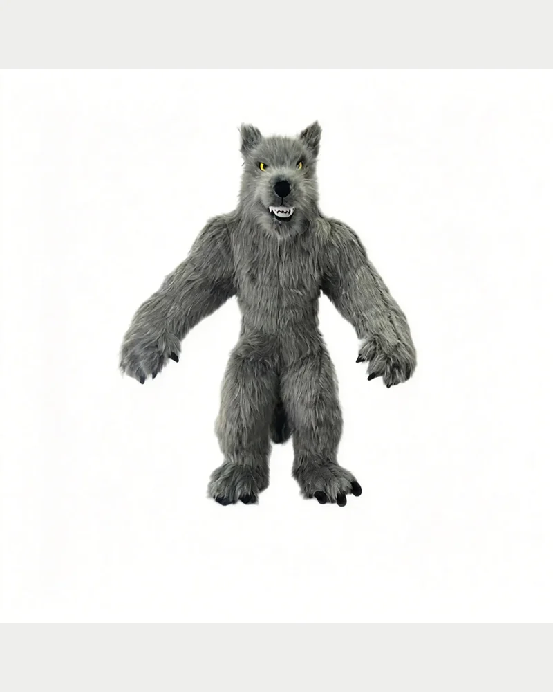 Grey Werewolf Mascot