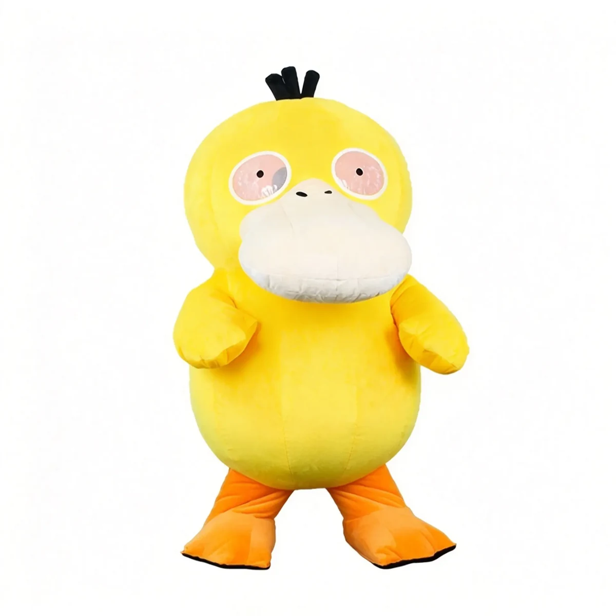 Yellow Duck Character Mascot — inflatable mascot costume, factory photo