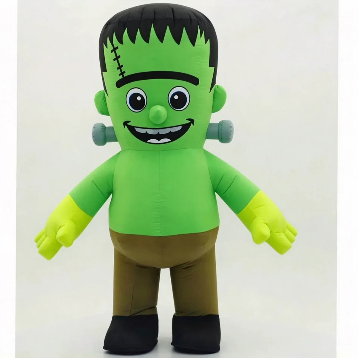 Green Monster Mascot — inflatable mascot costume, factory photo