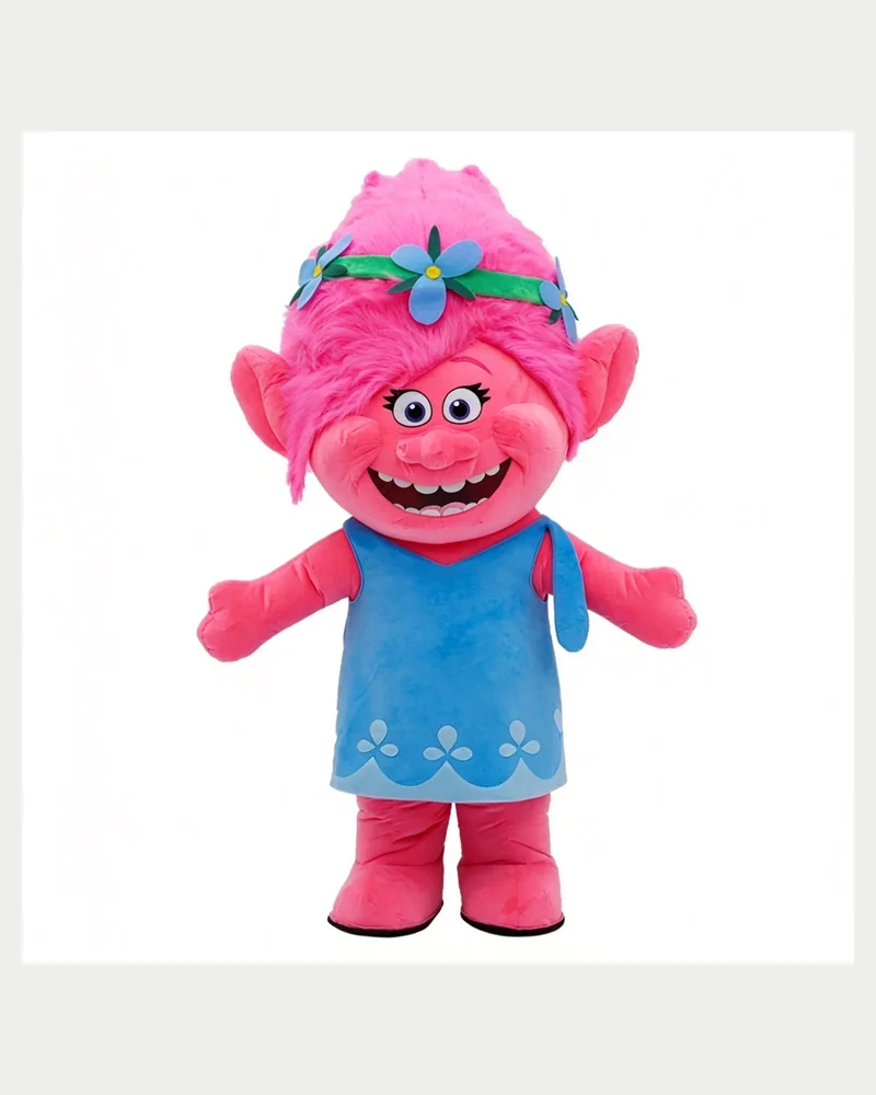 Pink Princess Troll Mascot