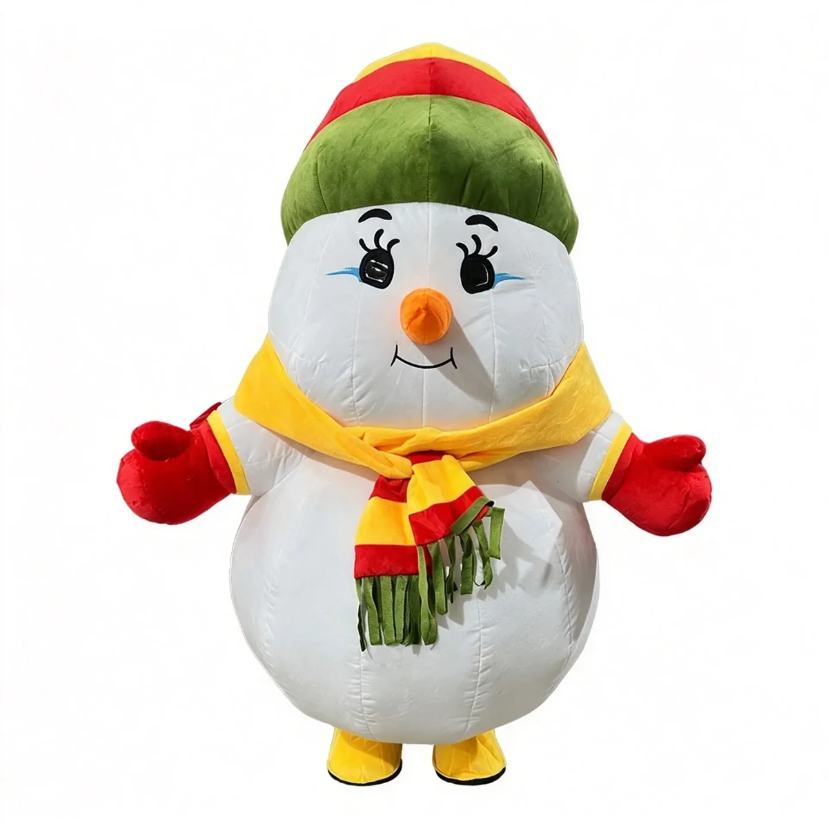 Winter Snowman Mascot — inflatable mascot costume, factory photo