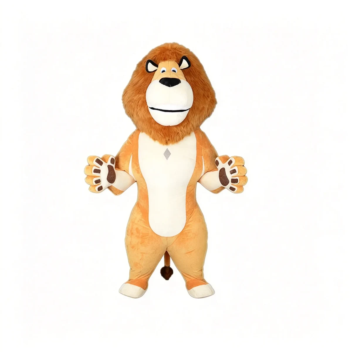 Brown Lion Mascot — inflatable mascot costume, factory photo