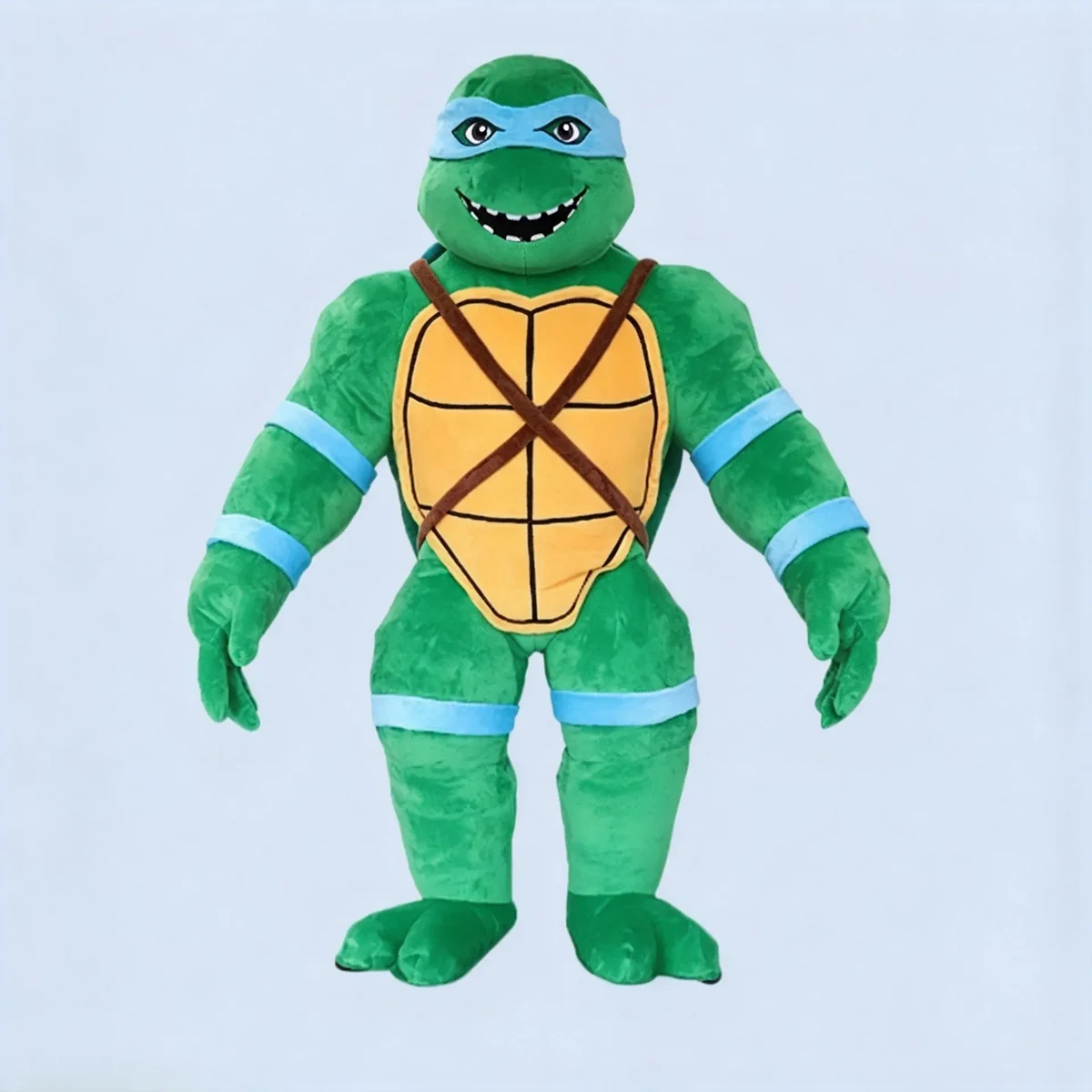 Blue Mask Turtle Mascot — inflatable mascot costume, factory photo