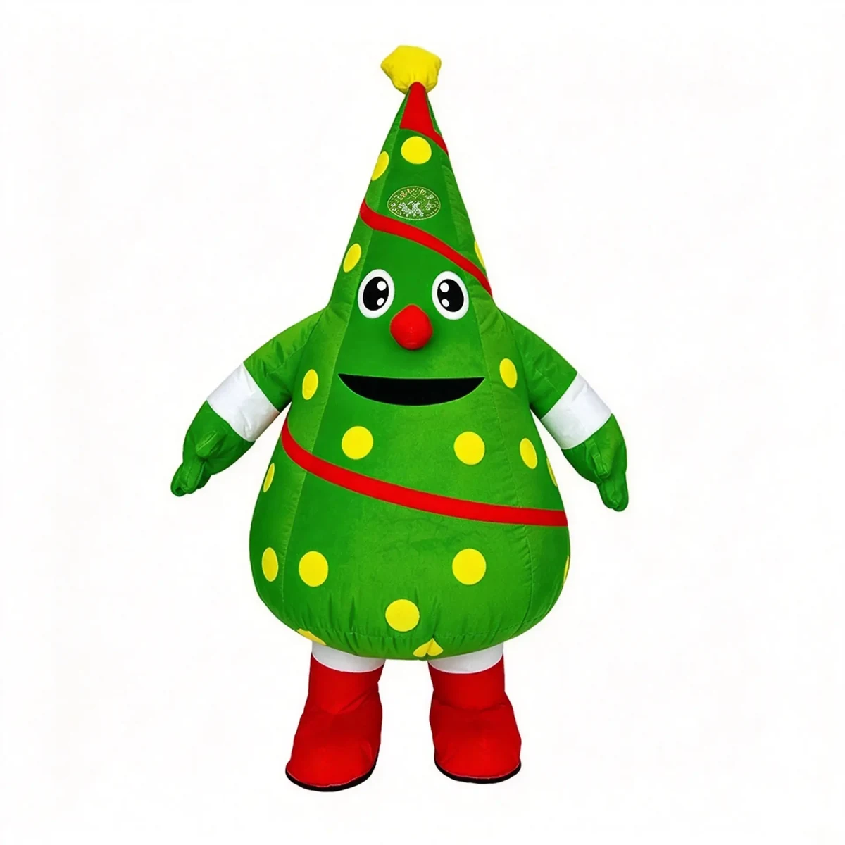 Christmas Tree Character Mascot — inflatable mascot costume, factory photo