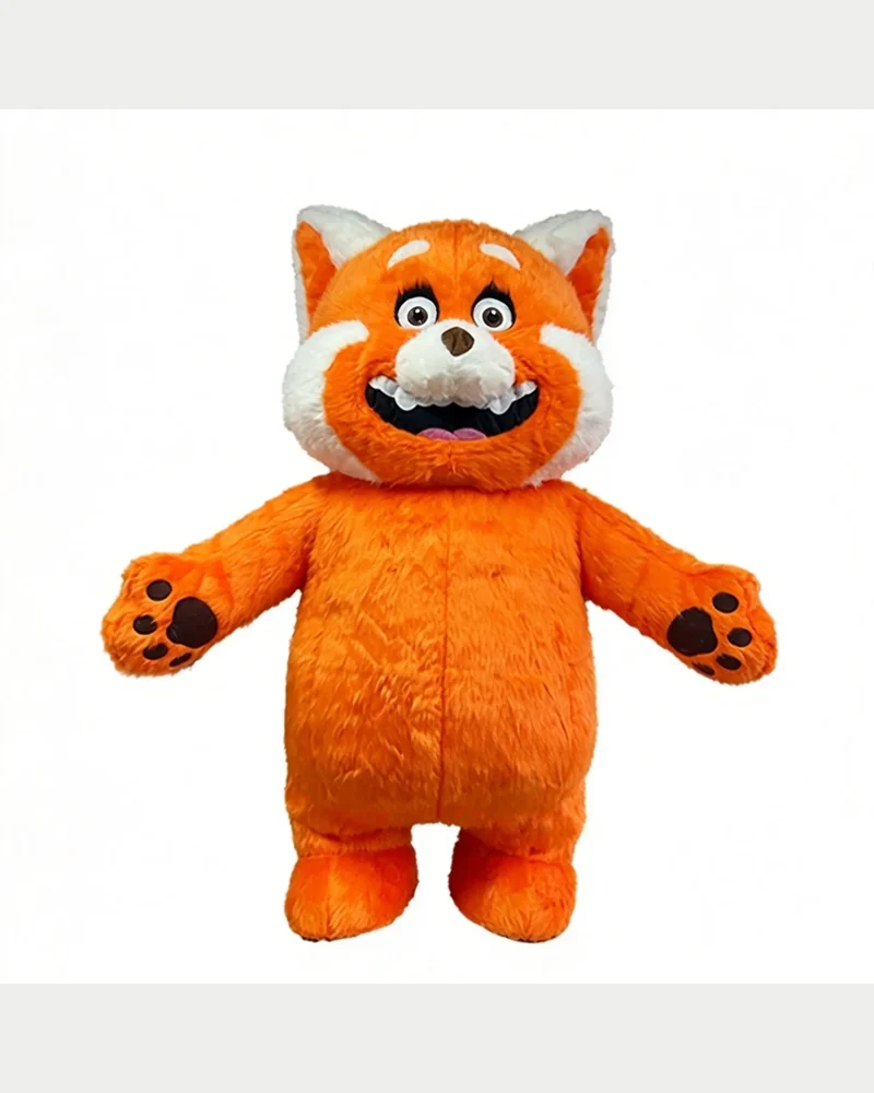 Orange Red Panda Mascot