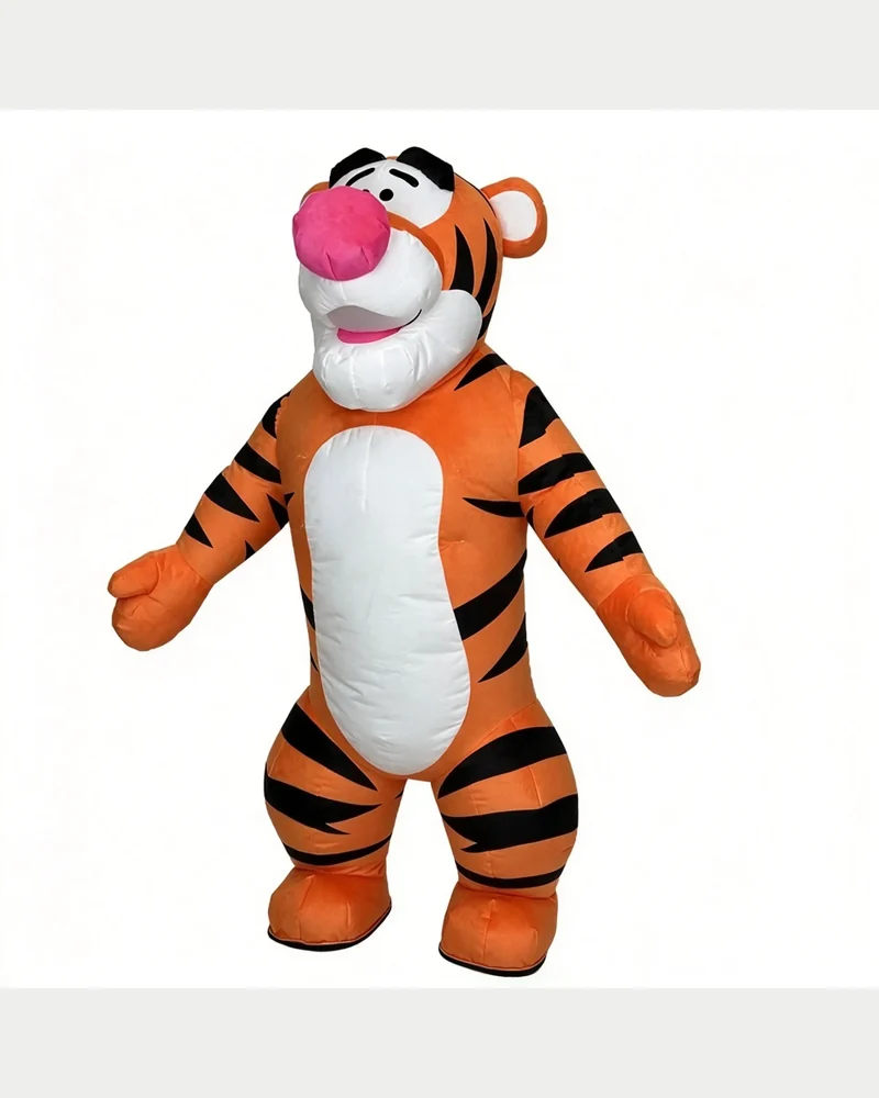 Orange Tiger Mascot