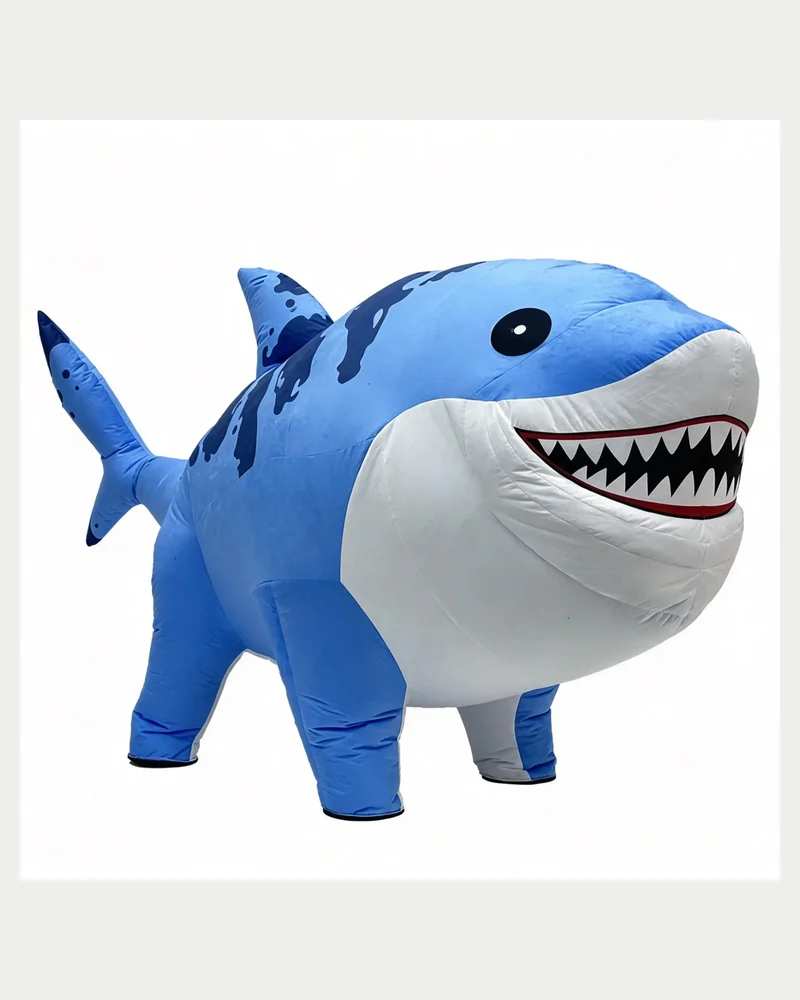 Blue Shark Mascot