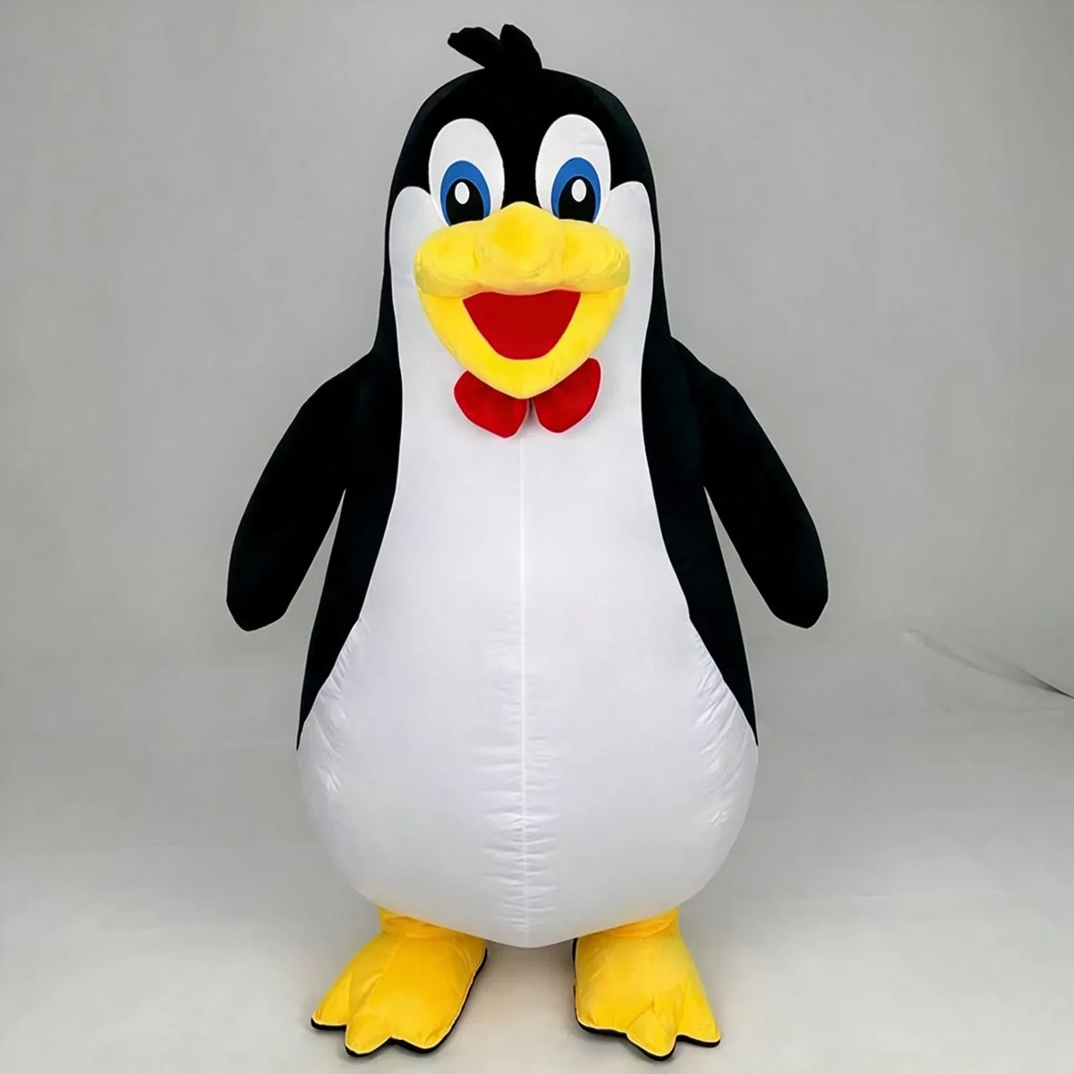 Happy Penguin Mascot — inflatable mascot costume, factory photo