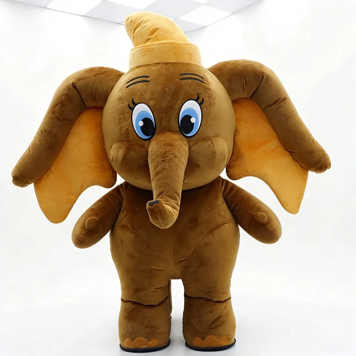 Brown Elephant Mascot — inflatable mascot costume, factory photo