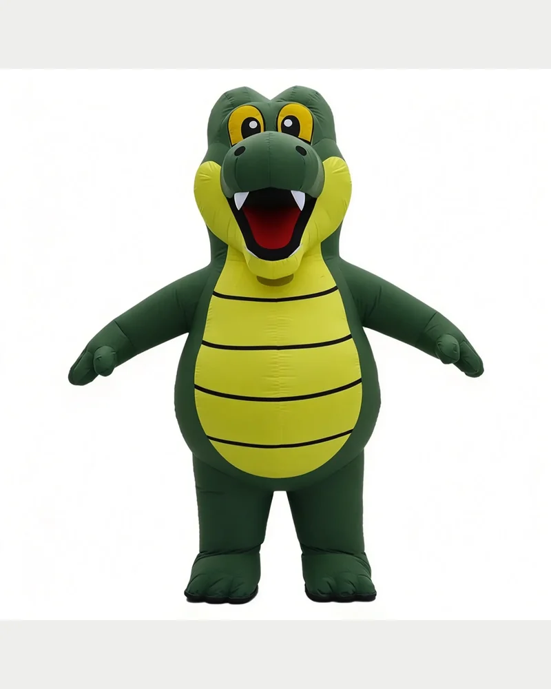Green Crocodile Mascot