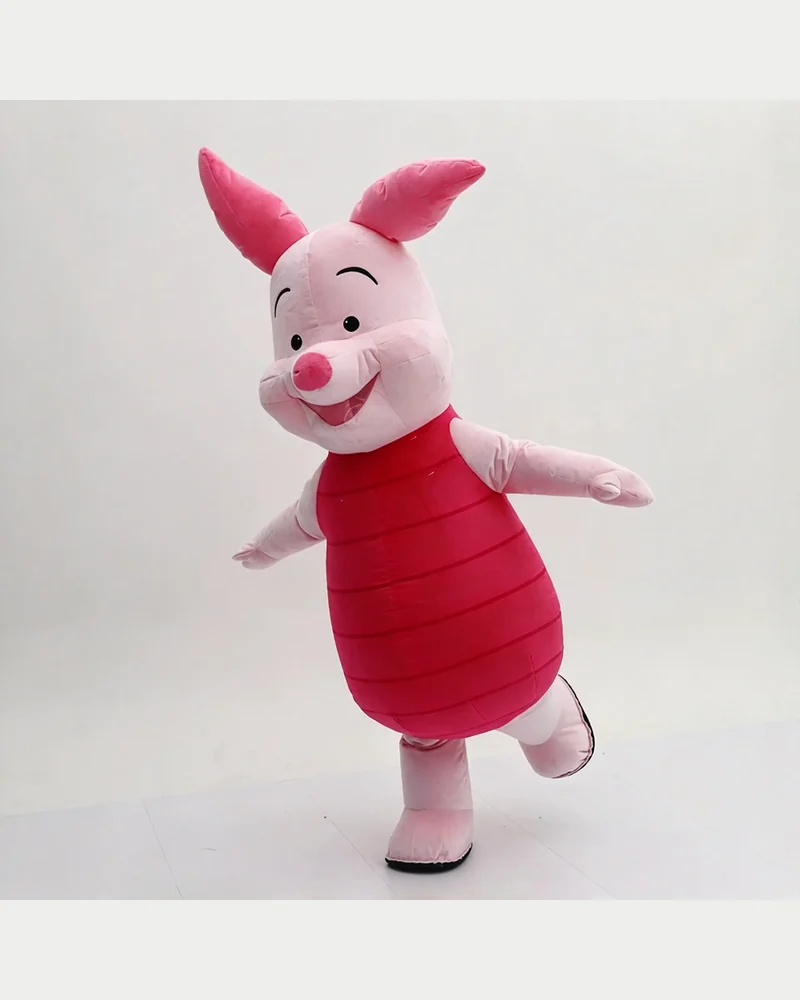 Pink Piglet Mascot