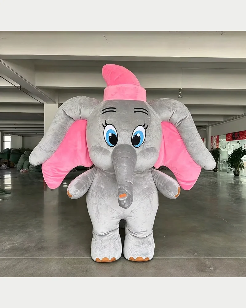 Pink Elephant Mascot