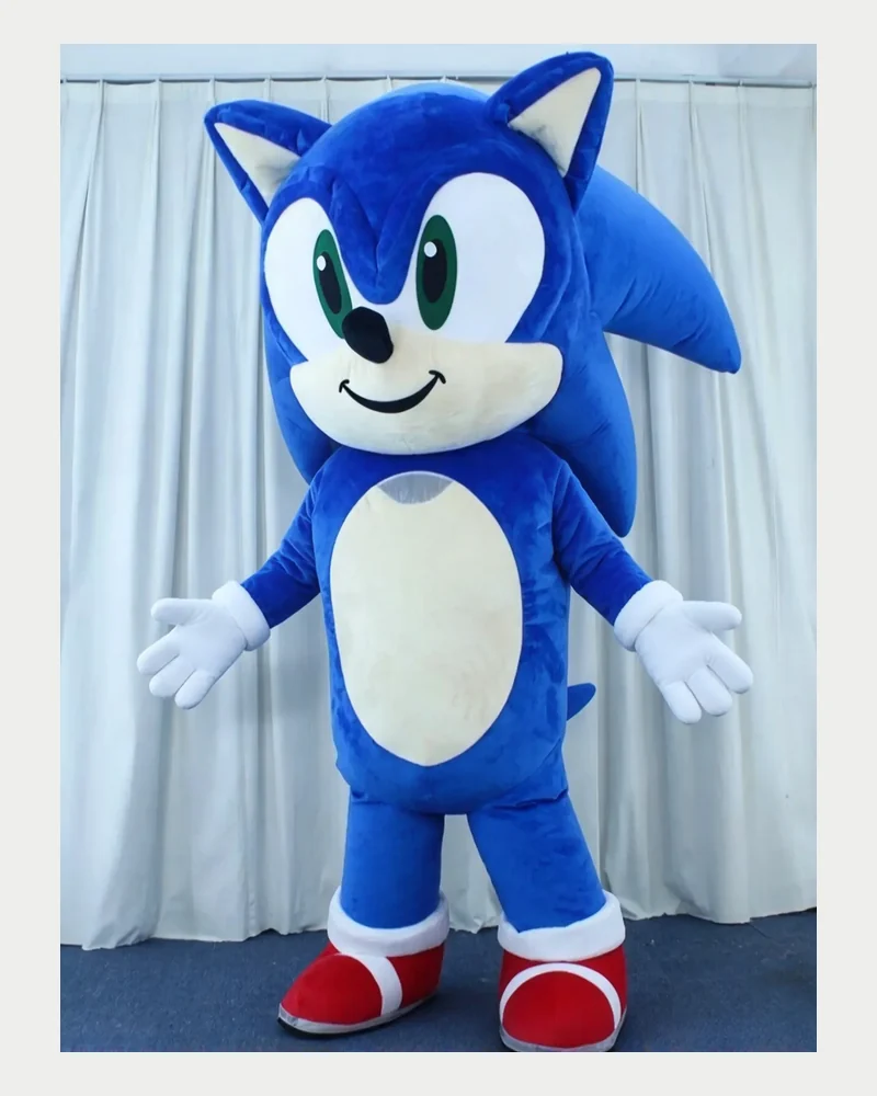 Blue Speed Hedgehog Mascot