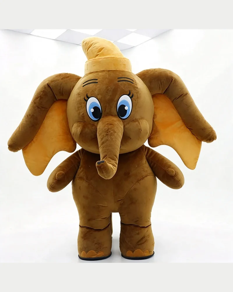 Brown Elephant Mascot