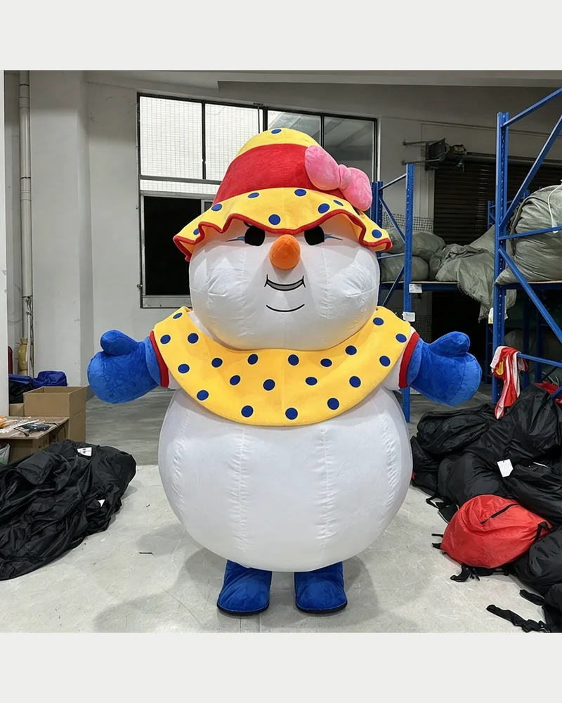 Festive Snowman Mascot