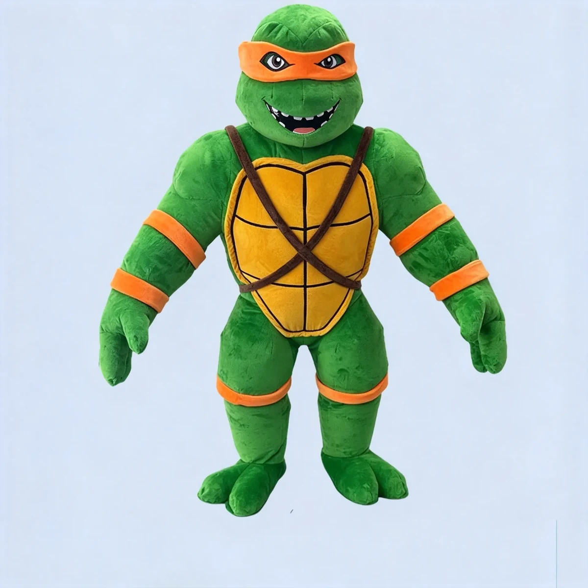 Orange Mask Turtle Mascot — inflatable mascot costume, factory photo