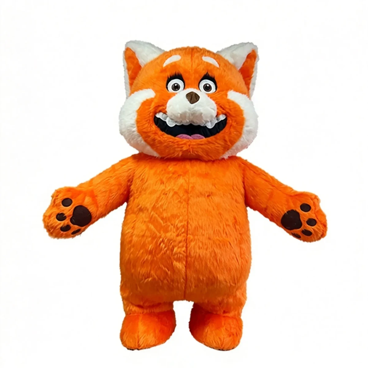 Orange Red Panda Mascot — inflatable mascot costume, factory photo