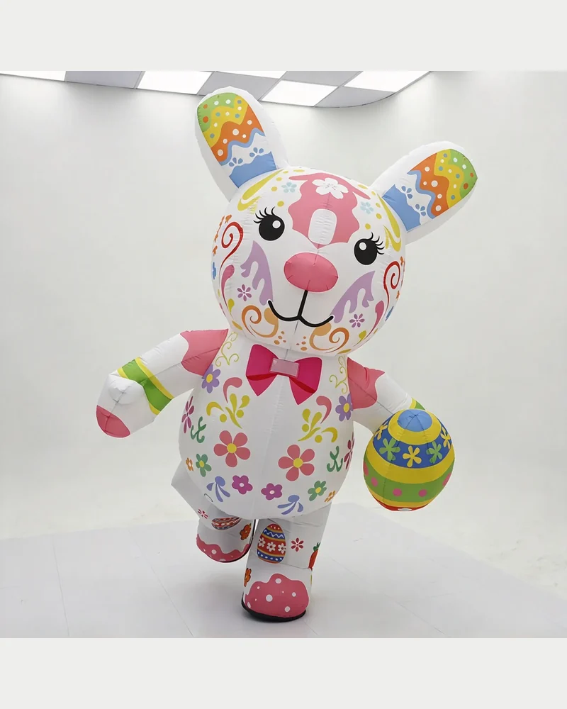 Easter Egg Rabbit Mascot