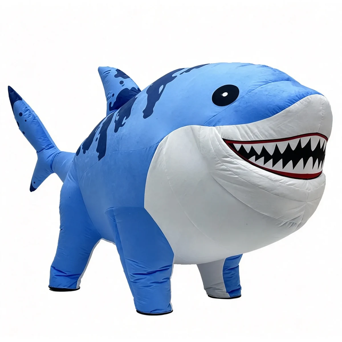 Blue Shark Mascot — inflatable mascot costume, factory photo