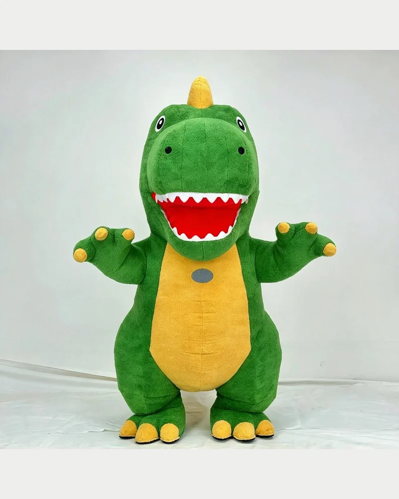 Green Dinosaur Mascot